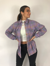 Load image into Gallery viewer, Purple Lilies Flannel