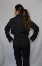Load image into Gallery viewer, Bliss Pinstripe Cropped Blazer