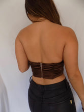 Load image into Gallery viewer, Cocoa Kisses Halter Tank