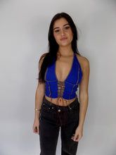 Load image into Gallery viewer, Ginger Spice Lace Up Halter Crop