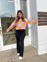 Load image into Gallery viewer, Starry Nights Ribbed Flare Leggings