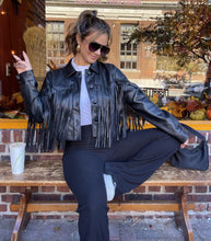 Load image into Gallery viewer, Wild West Fringe Leather Jacket