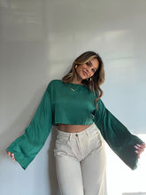 Load image into Gallery viewer, Emerald Silk Blouse