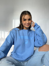 Load image into Gallery viewer, Springtime Unruly Crewneck Blue