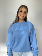 Load image into Gallery viewer, Springtime Unruly Crewneck Blue