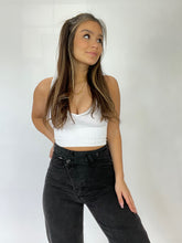 Load image into Gallery viewer, Luna Black Asymmetrical Jeans