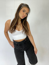 Load image into Gallery viewer, Luna Black Asymmetrical Jeans