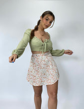 Load image into Gallery viewer, Tulip Satin Mini Skirt