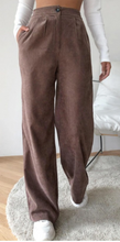 Load image into Gallery viewer, Mistletoe Corduroy Wide Leg Pants