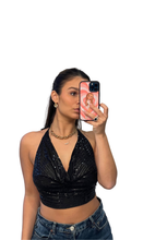 Load image into Gallery viewer, Midnight Martini Sequin Top