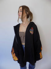 Load image into Gallery viewer, Vintage Harley Davidson Fire Zip Up
