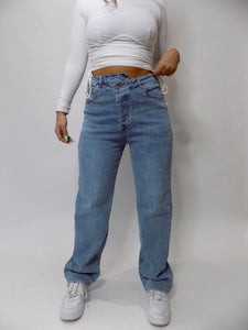 Level Up Asymmetrical Jeans
