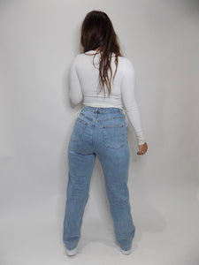 Level Up Asymmetrical Jeans