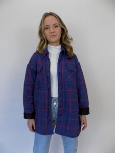 The Blues Vintage Flannel Shacket