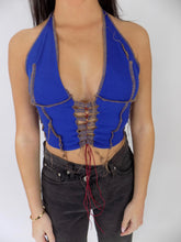 Load image into Gallery viewer, Ginger Spice Lace Up Halter Crop
