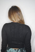 Load image into Gallery viewer, Midnight Cropped Cardigan
