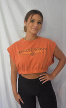 Load image into Gallery viewer, Vintage Reworked Harley Davidson Cropped Muscle Tee
