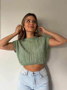 Ivy Cropped Knit Top