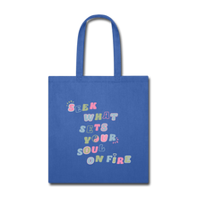 Load image into Gallery viewer, Unruly x Jenni Rhodes Tote Bag - royal blue
